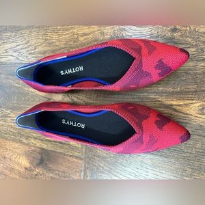 Rothy’s Red camo Points size 9.5 VGUC